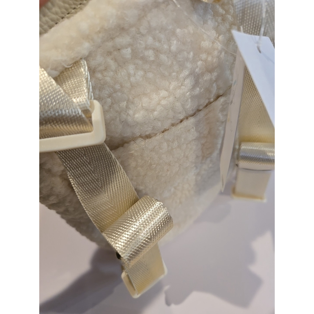 Zella Mini Sherpa Backpack NWT Tags Adjustable Straps 3 Pockets Very Cute! (219) - Picture 7 of 8